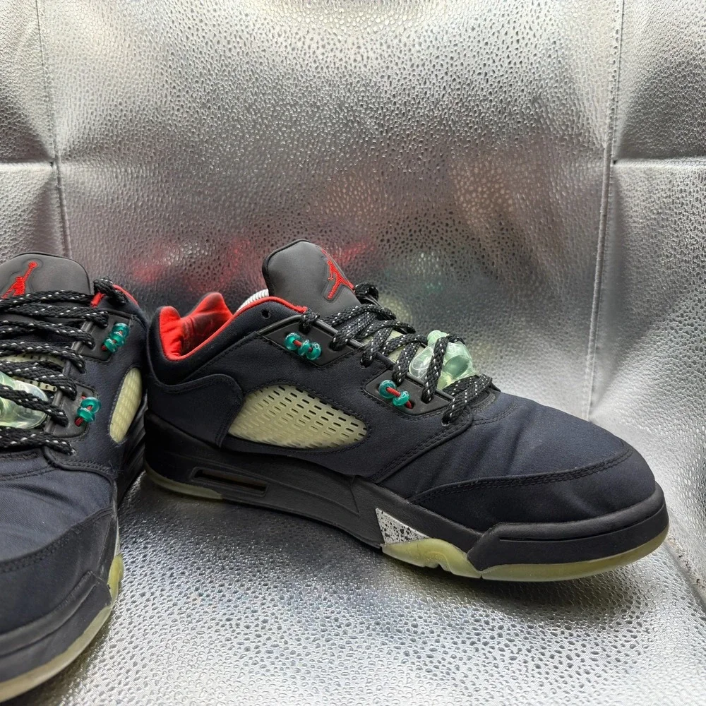 Size 10.5 Jordan 5 Low x Clot Anthracite Black Mens‎ Lace Up Sneakers DM4640-036